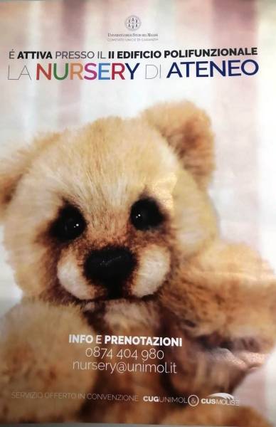 Via al servizio Nursery gestito da Unimol e Cus Molise.