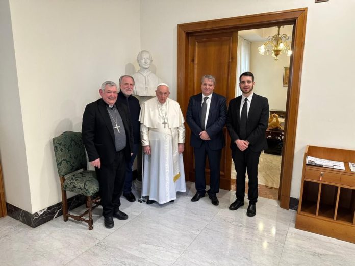 Il Papa riceve il sindaco di Termoli e il vescovo De Luca, benedetta la prima pietra della struttura per i più fragili