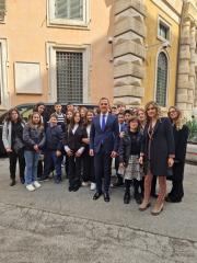 Due classi della scuola secondaria di Jelsi visitano il Senato