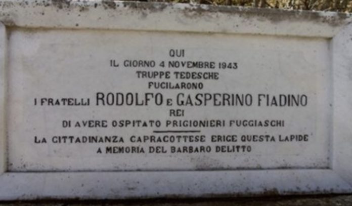 Capracotta, un fiore per i fratelli Fiadino