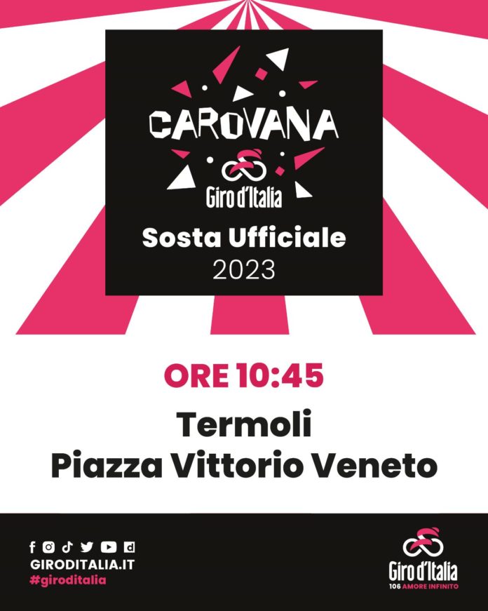 Giro d’Italia: a Termoli in piazza Vittorio Veneto arriva la carovana rosa