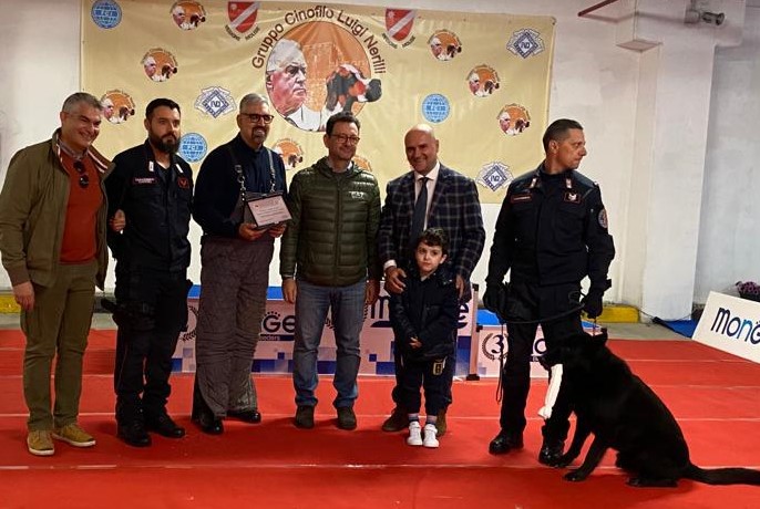 Trivento, all’ esposizione canina del Sannio le unità cinofile dei carabinieri