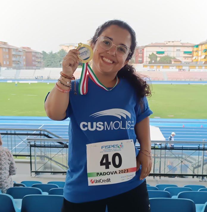 Cus Molise, ai tricolori Fispes di padova, Maria Giorio centra due medaglie d’oro