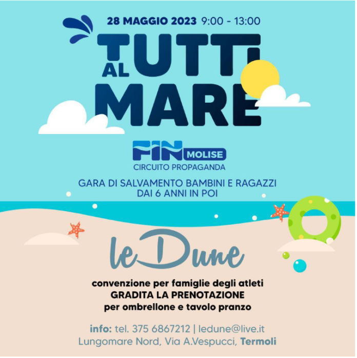 Fin Molise, “Tutti al mare” la manifestazione per la categoria Propaganda