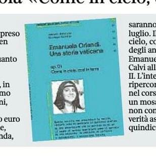 In edicola con il Corriere della Sera il primo dei sei volumi di Adelchi Battista e Giuseppe Colella sul caso Emanuela Orlandi