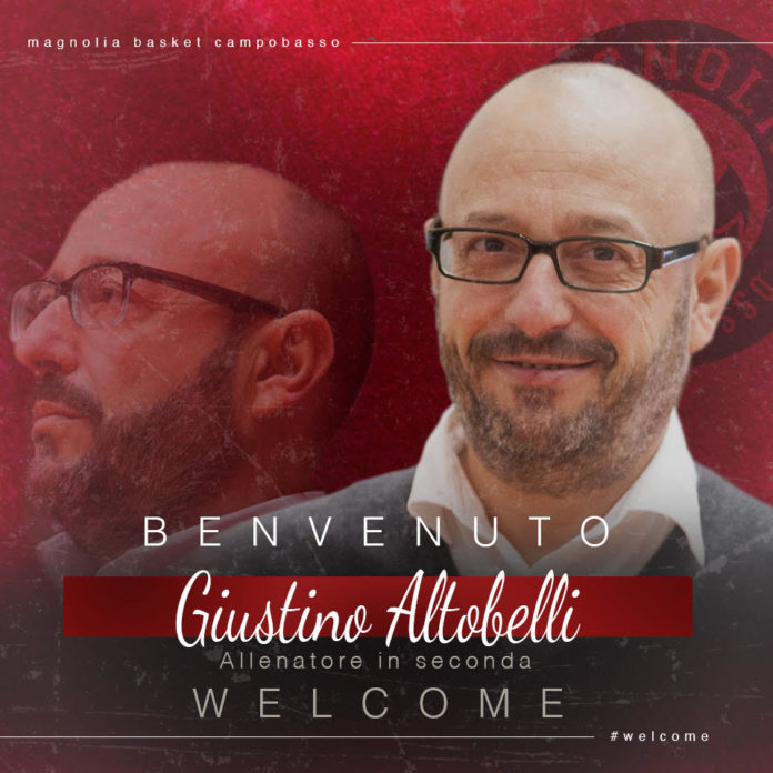 La Molisana Magnolia Basket Campobasso il nuovo assistant coach è Giustino Altobelli.