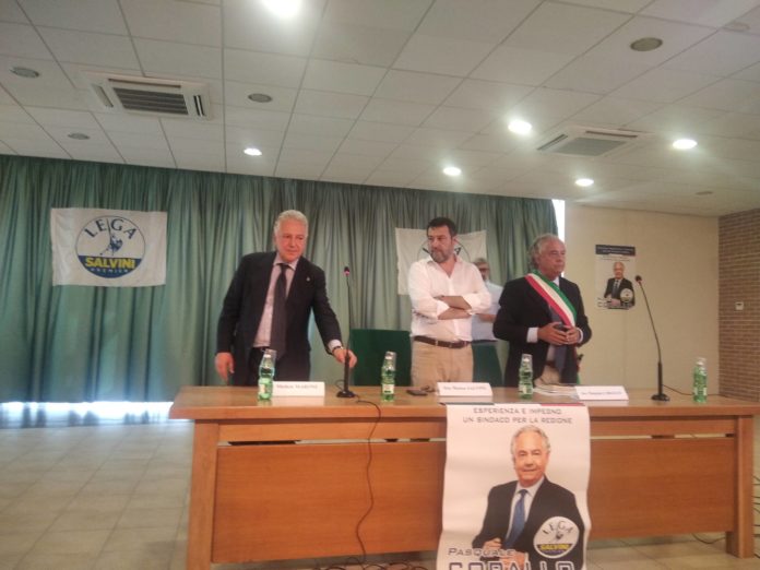 Il Vicepresidente del Consiglio dei Ministri, Matteo Salvini, a Trivento con il candidato della Lega Corallo