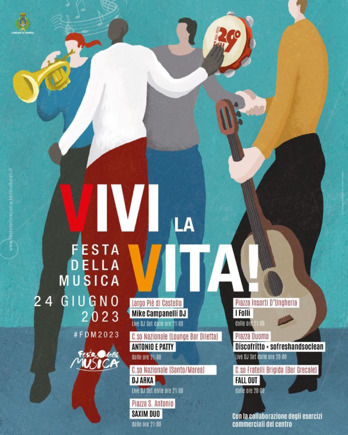 “Vivi la vita”: sabato 24 giugno la terza edizione della “Festa della musica 2023”