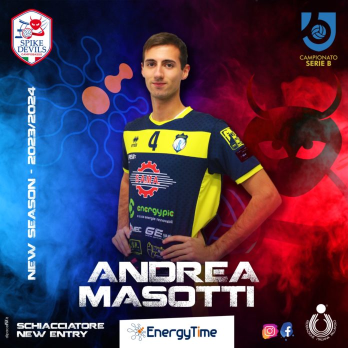 Volley, Serie B, EnergyTime Spike Devils, i rossoblù hanno il proprio ‘equilibratore’: Andrea Masotti sarà il Petric dei molisani