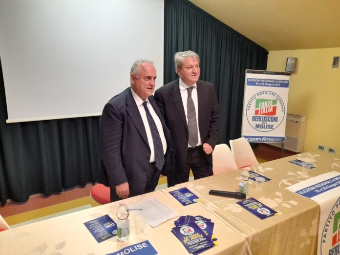 Lotito e Roberti incontrano i candidati alle Regionali di Forza Italia: insieme tracciamo la rotta