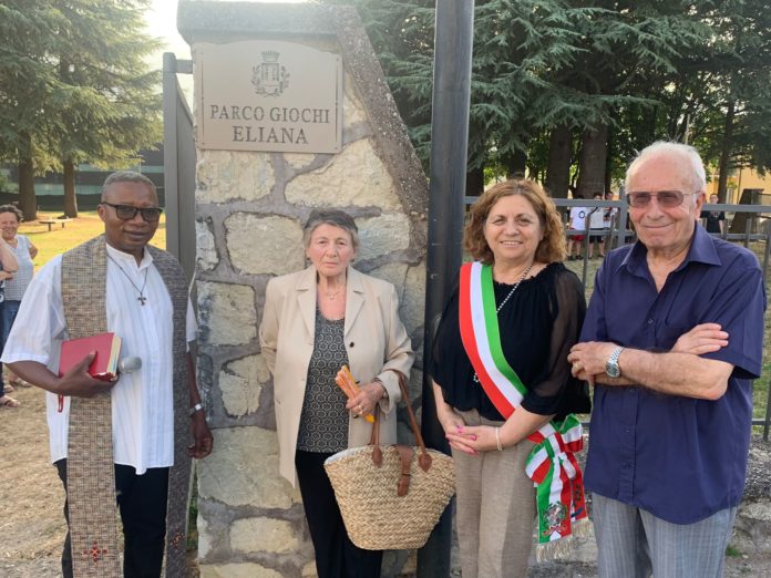 Castel San Vincenzo, parco giochi intitolato a Eliana D’Agostino