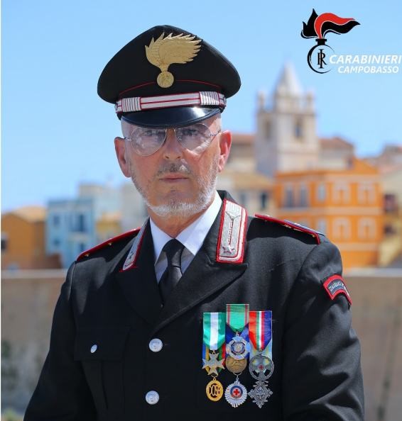 Il comandante della stazione dei carabinieri di Termoli Filippo Cantore in pensione. Il saluto del vicesindaco Ferrazzano