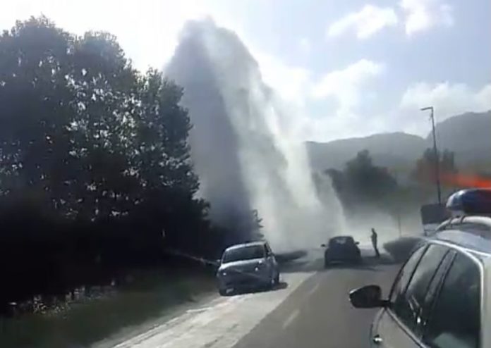 Scoppia condotta idrica a Roccaravindola, allagata un’azienda
