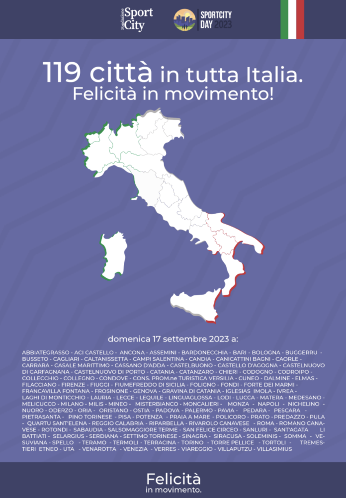 Termoli è tra le 119 città italiane che parteciperà all’evento nazionale “Sport city day”