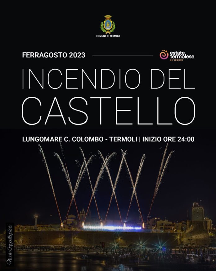 Ferragosto a Termoli incendio del Castello : divieti di sosta, ordinanze e viabilità