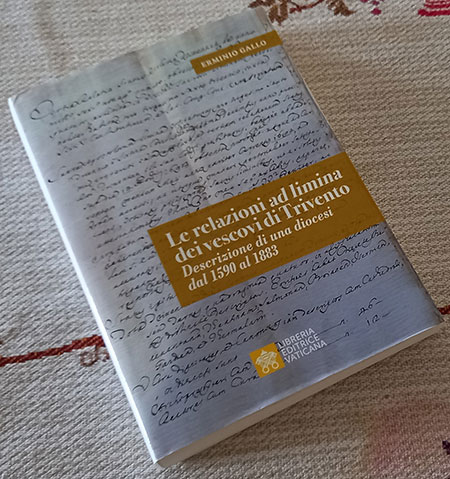 “Le relazioni ad limina dei vescovi di Trivento. Descrizione di una diocesi dal 1590 al 1883”. La recensione al nuovo libro di don Erminio Gallo