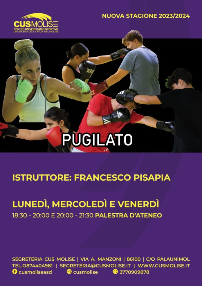 Pugilato, Cus Molise si riparte nel segno della continuità
