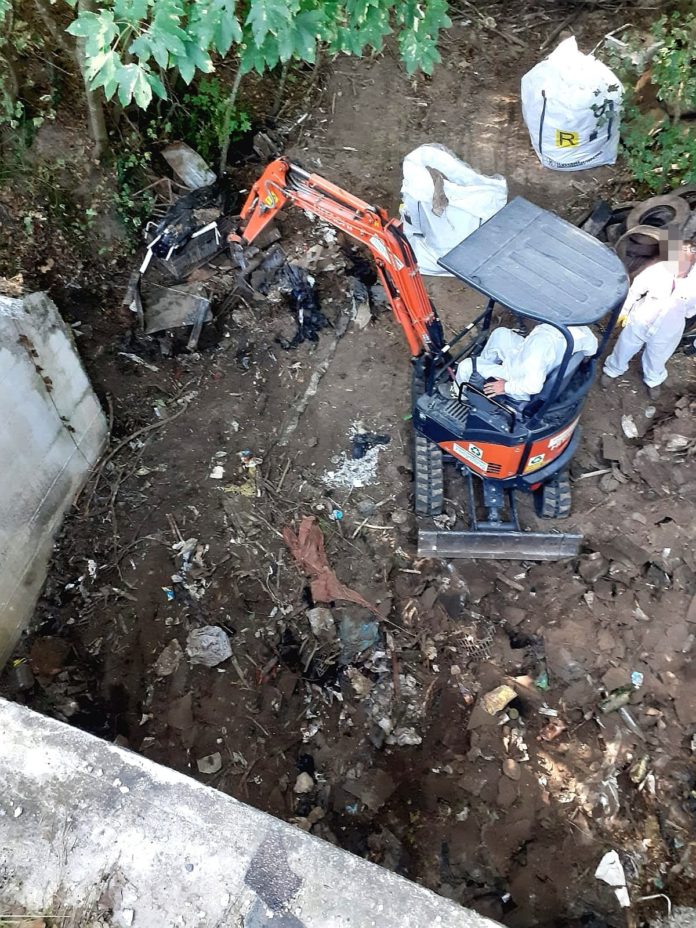 Campobasso, bonifica a Tappino per rimuovere 4 tonnellate di rifiuti da una discarica abusiva