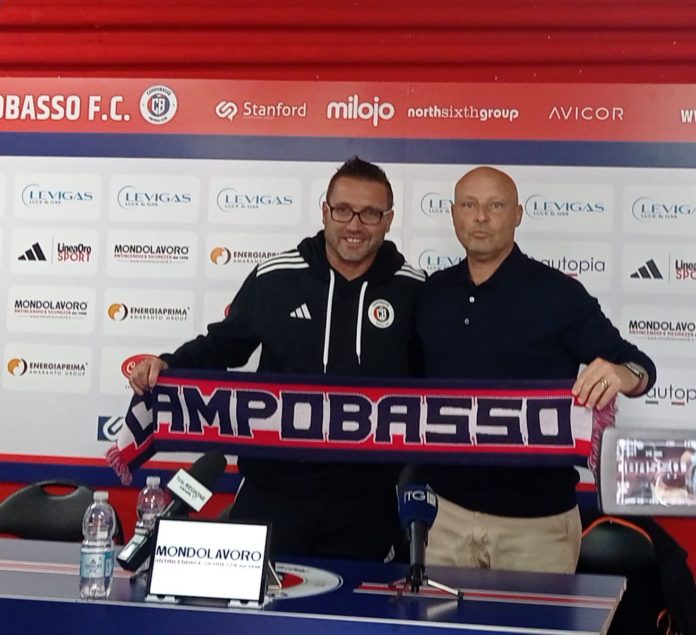 Calcio, Serie D, Campobasso, ecco mister Pergolizzi: “Piazza importante, ci sono i presupposti per fare bene”
