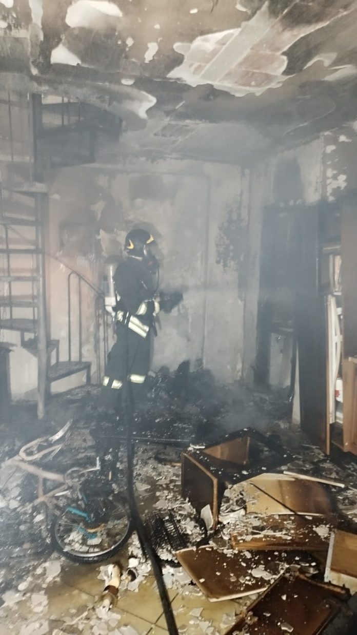 Incendio in una villetta a Vinchiaturo, danni ingenti