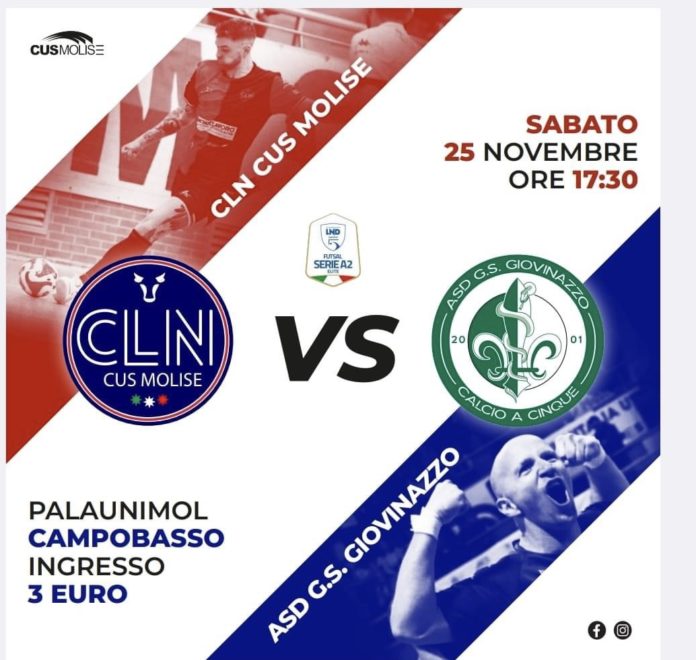 Calcio a 5, nuovo week end di futsal. Cus Molise e Sporting Campobasso impegnate in casa