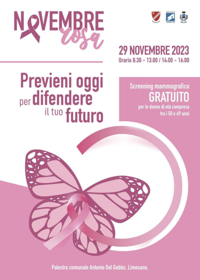 Novembre rosa, a Limosano lo screening oncologico gratuito per le donne