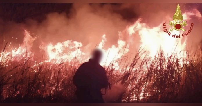 Ancora incendi in Molise: vigili del fuoco impegnati su tutto il territorio