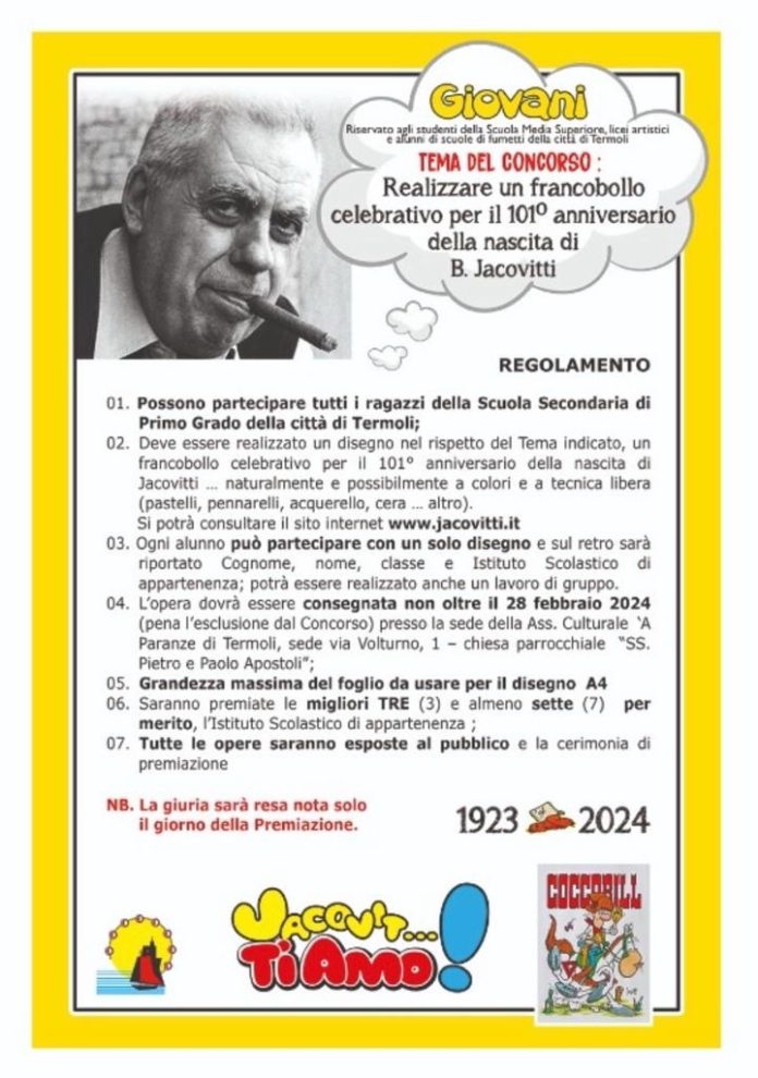 Termoli, al via alla seconda edizione del concorso “Jacovitti…TIAMO” 2024