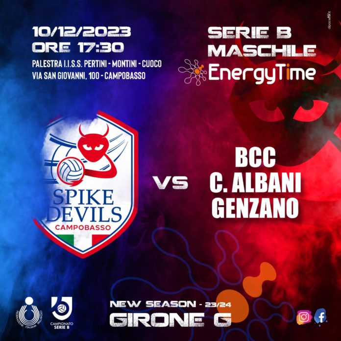 Volley, Serie B, EnergyTime Spike Devils, ecco la ‘partitissima’. Per i rossoblù incrocio interno con la leader Genzano