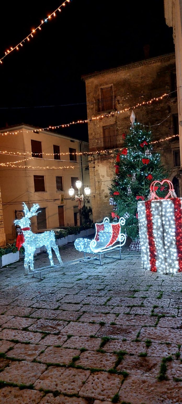 Trivento, piazza Cattedrale fa brillare il suo albero di Natale