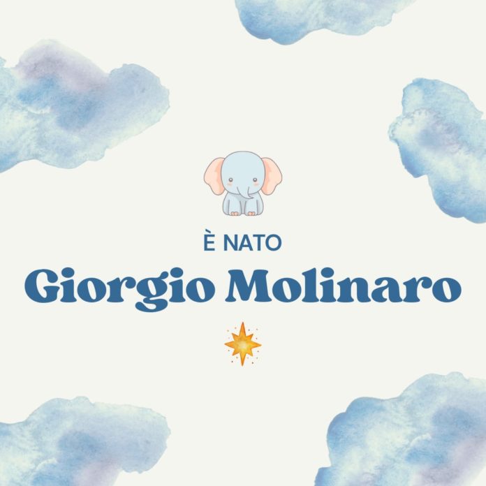 Fiocco azzurro in casa Molinaro e Fiore, è arrivato Giorgio!!!!