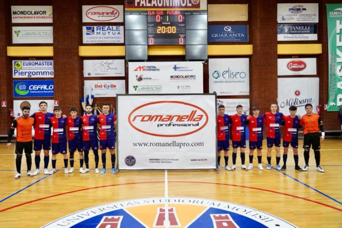 Calcio a 5, A2 elite, Cln Cus Molise a Canosa finisce 3-3. Molisani raggiunti a 2” dalla fine