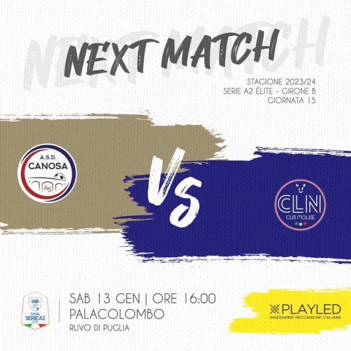 Calcio a 5, prima di ritorno in A1. Cus Molise: sfida salvezza a Canosa. In serie B lo Sporting cerca il primo successo a Sulmona