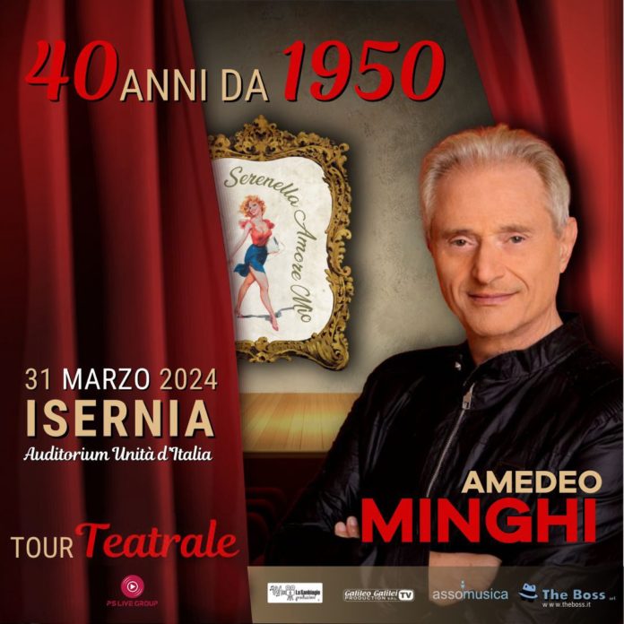 Amedeo Minghi, concerto di Pasqua all’Auditorium di Isernia