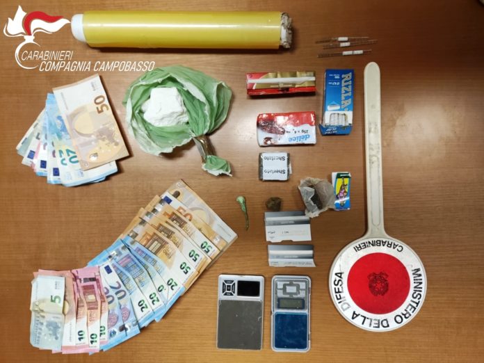 Operazione antidroga a Riccia: i carabinieri arrestano un 26enne