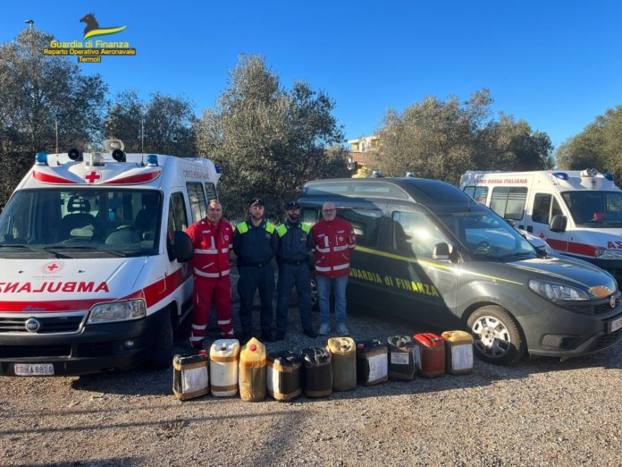 Guardia di Finanza, donati alla Croce Rossa 200 litri di gasolio agevolato sottoposto a sequestro