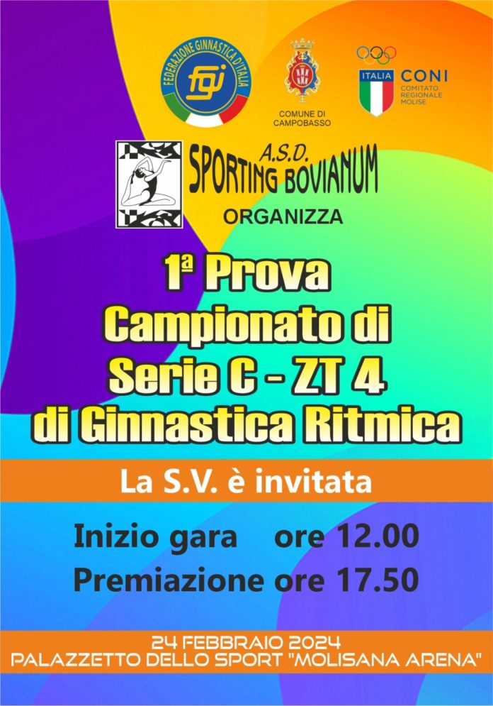 Ginnastica Ritmica, Campobasso ancora al centro del panorama nazionale. Sabato in scena il torneo di serie C