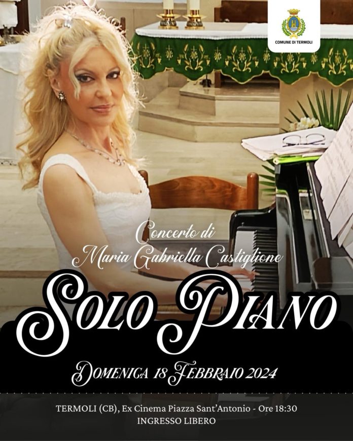 La pianista Maria Gabriella Castiglione in concerto a Termoli