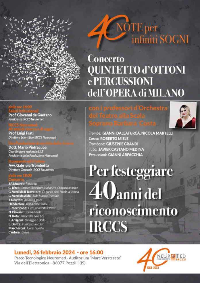 Pozzilli, Istituto Neuromed: 40 anni dal suo primo riconoscimento di Istituto di Ricovero e Cura a Carattere Scientifico