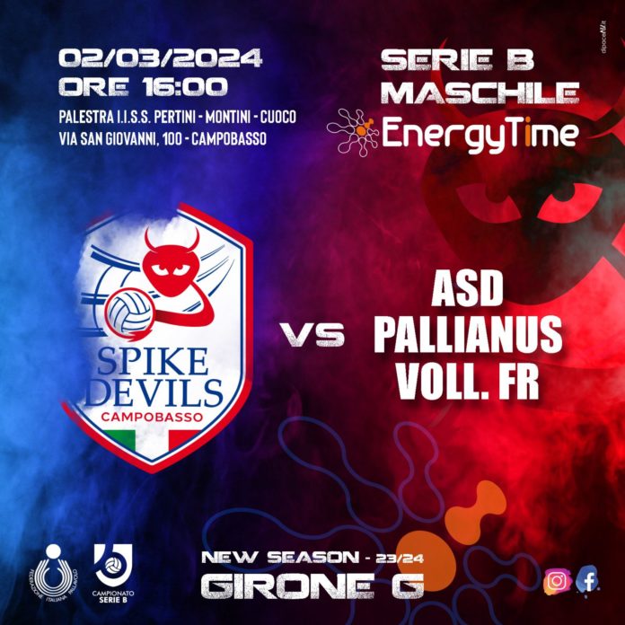 Volley, Serie B, EnergyTime Spike Devils, i rossoblù ospitano Paliano. I campobassani devono fare a meno del centrale Minuti