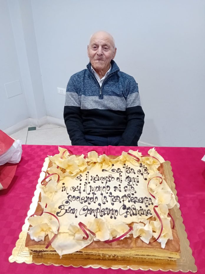 Campobasso ha un nuovo centenario, festa grande per nonno Carmine