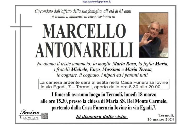Scomparsa Antonarelli: “Se ne va un galantuomo”