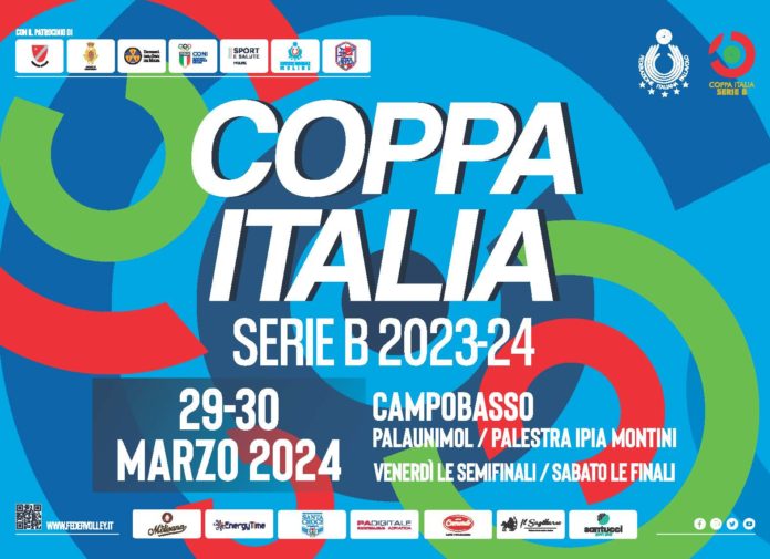 Volley, Final Four Coppa Italia serie B, una settimana all’evento. Giovedì 28 in città le squadre, gli arbitri e gli addetti ai lavori
