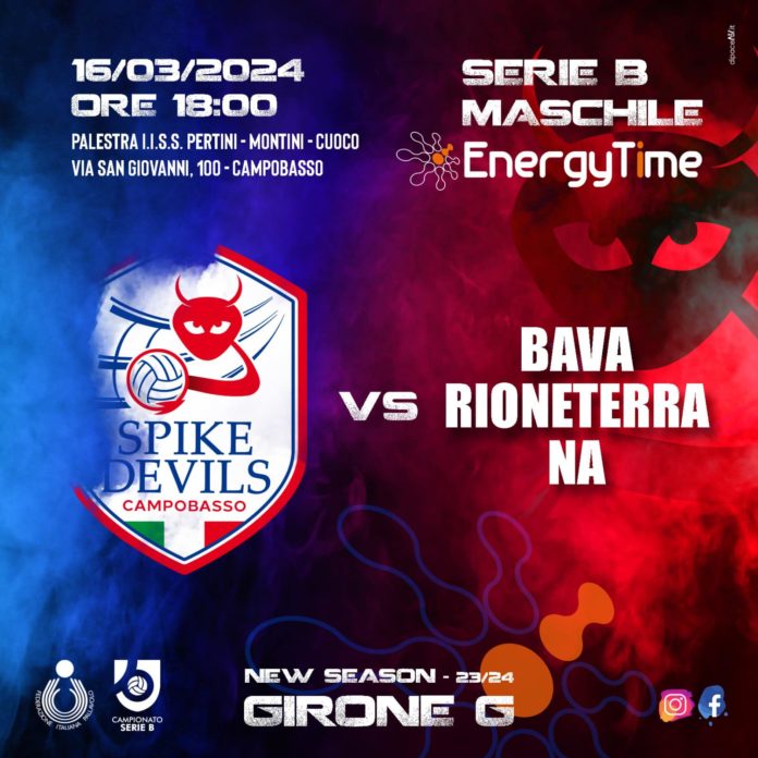 Volley, Serie B, EnergyTime Spike Devils, sfida interna con il Pozzuoli: per i rossoblù una situazione fisica ancora in divenire. Il tecnico dei campobassani Maniscalco pensa anche al modulo con i tre schiacciatori. La certezza del trainer: «Non possiamo più permetterci di perdere punti»