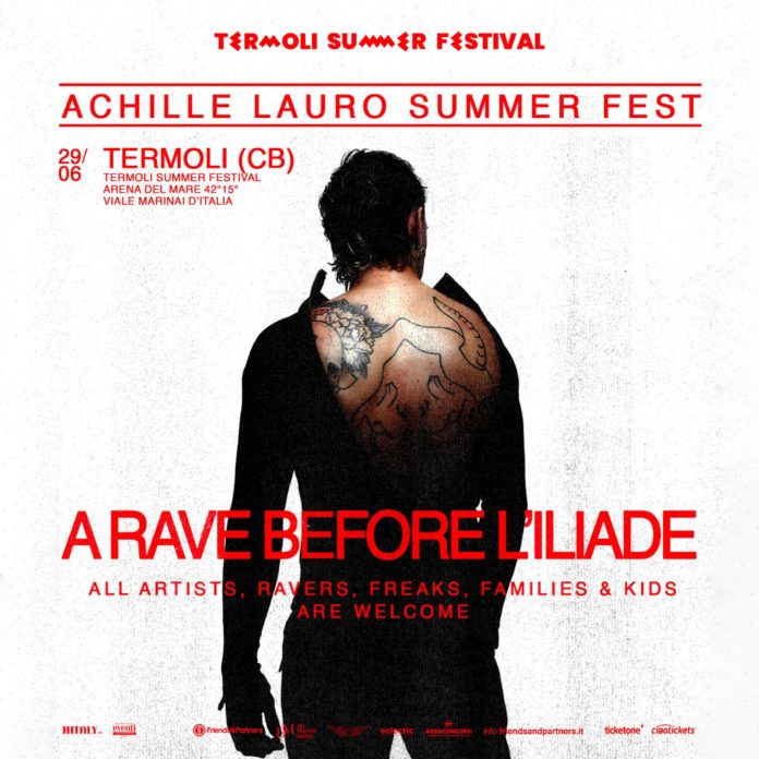 Termoli Summer Festival, il 29 giugno Achille Lauro in concerto
