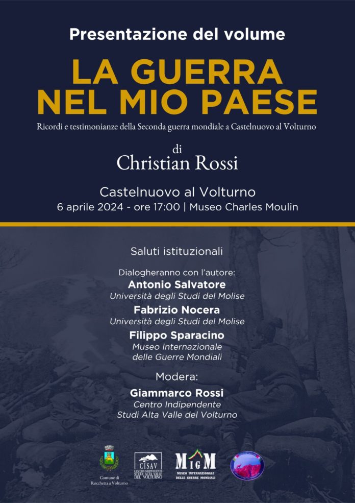 Castelnuovo al Volturno, ‘La guerra nel mio paese’: il libro di Giammarco Rossi