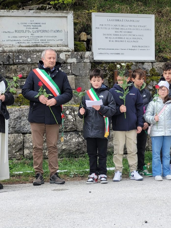 Festa della Liberazione: Capracotta ricorda Rodolfo e Gasperino Fiadino