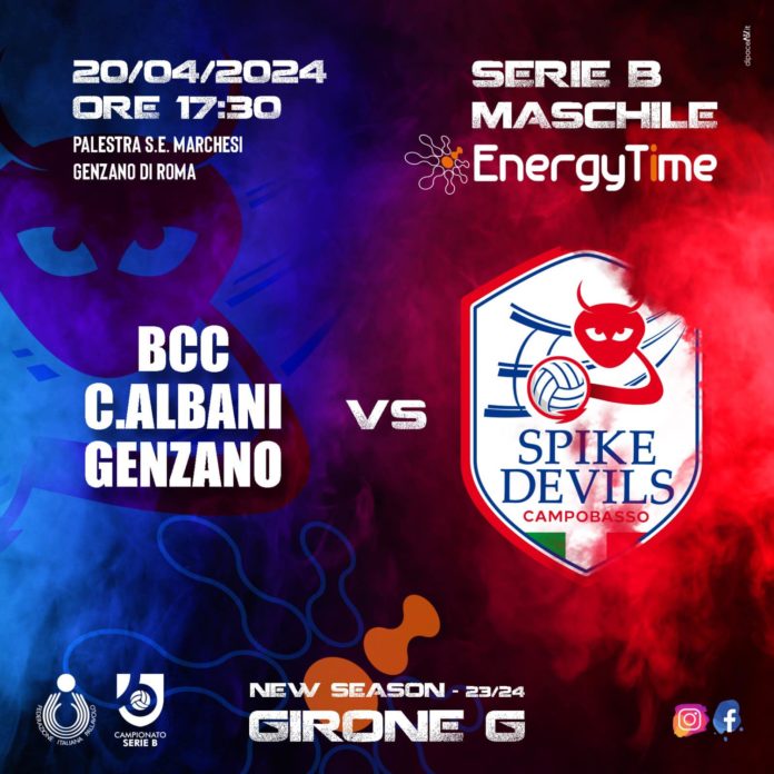Volley, Serie B, EnergyTime Spike Devils, aria di big match per i rossoblù . I diavoletti vanno a far visita alla capolista Genzano