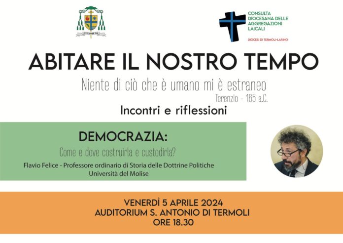 Incontro sul tema della Democrazia al cinema Sant’Antonio di Termoli, interviene il prof. Flavio Felice