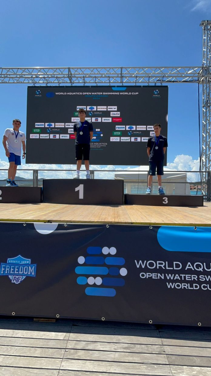 Nuoto, Giuseppe Cantalupo della M2 vince una medaglia d’oro e una di bronzo alla World Cup di Fondo.